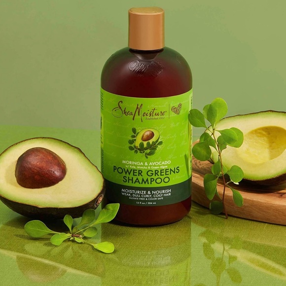 Shea Moisture Power Greens Moringa Avocado Shampoo - Picture 5 of 7